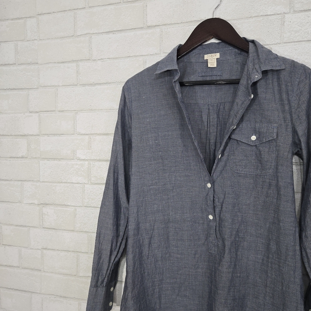 J Crew half button‎ down top - Picture 3 of 13